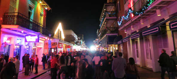 New Orleans at night