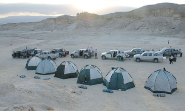 Camping in the Negev Desert in Israel